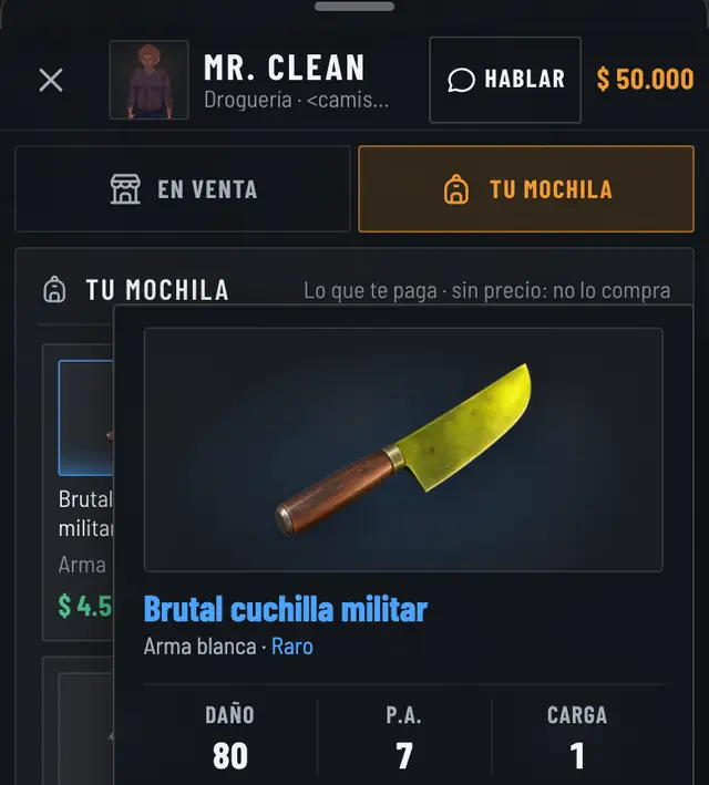 En el teléfono, dejando el dedo quieto sobre el artículo