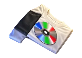 Camiseta con un cd