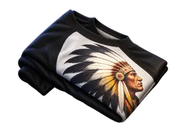 Camiseta con un indio