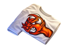 Camiseta con un diablo