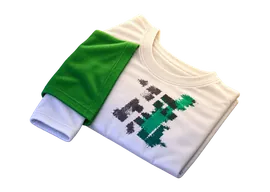 Camiseta blanca estampada