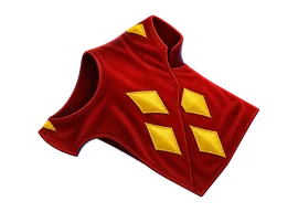 Chaleco rojo estampado