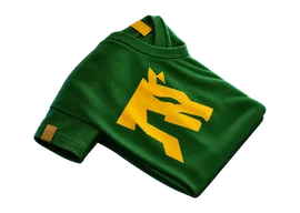 Camiseta verde estampada