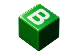 Cubo de letra b