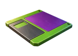 Diskette morado