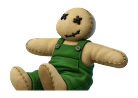 Muñeco diabólico de trapo
