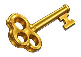 Llave de oro macizo