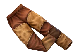 Pantalón remendado marrón