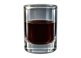 Vaso de agua y detergente