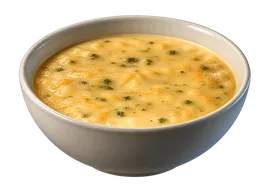 Sopa de queso cheedar